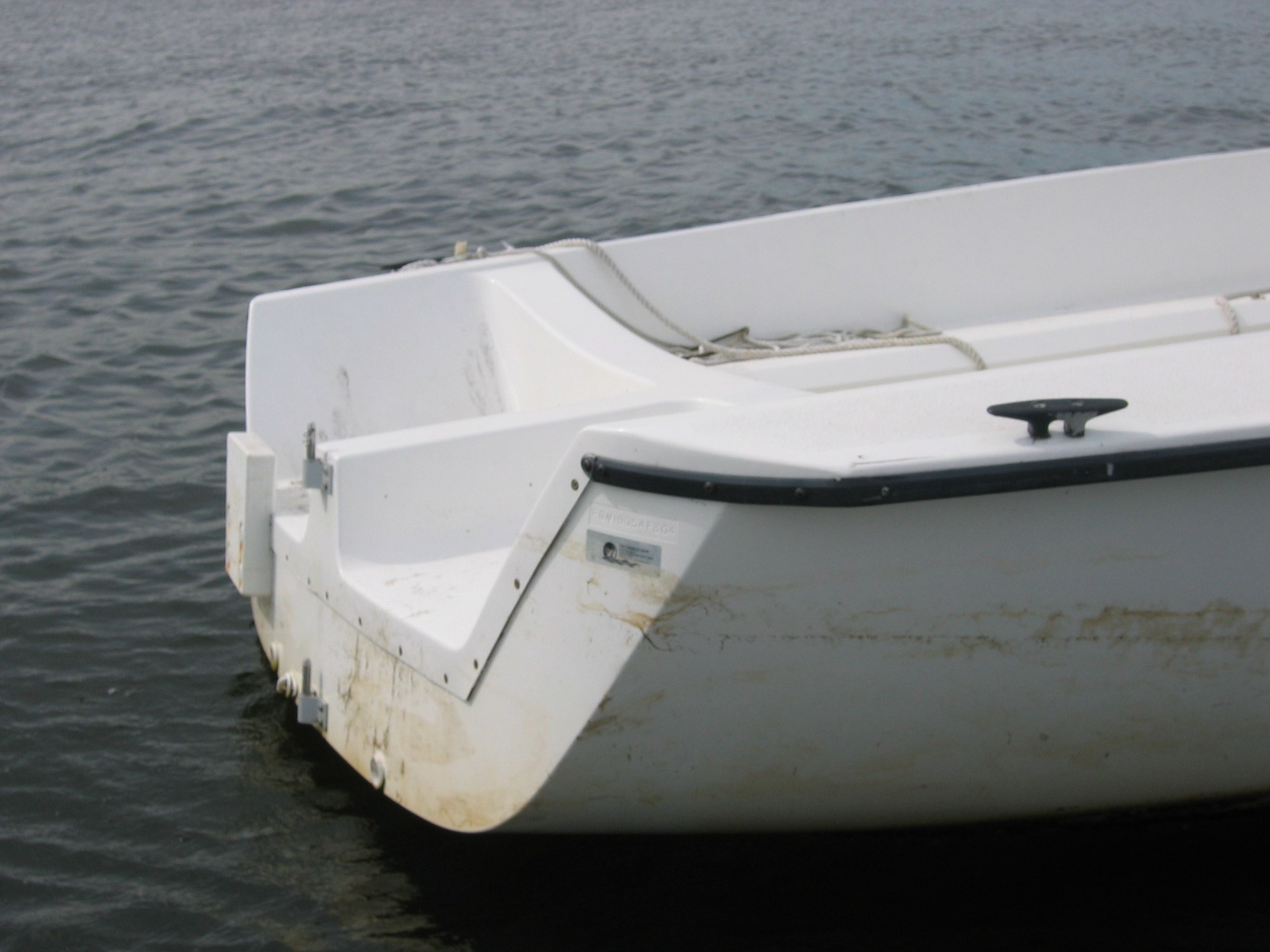 Precision 185 open transom cockpit view